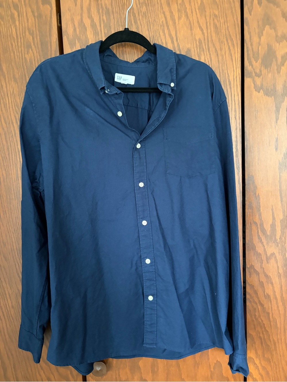 GAP Men's Navy Untucked Shirt